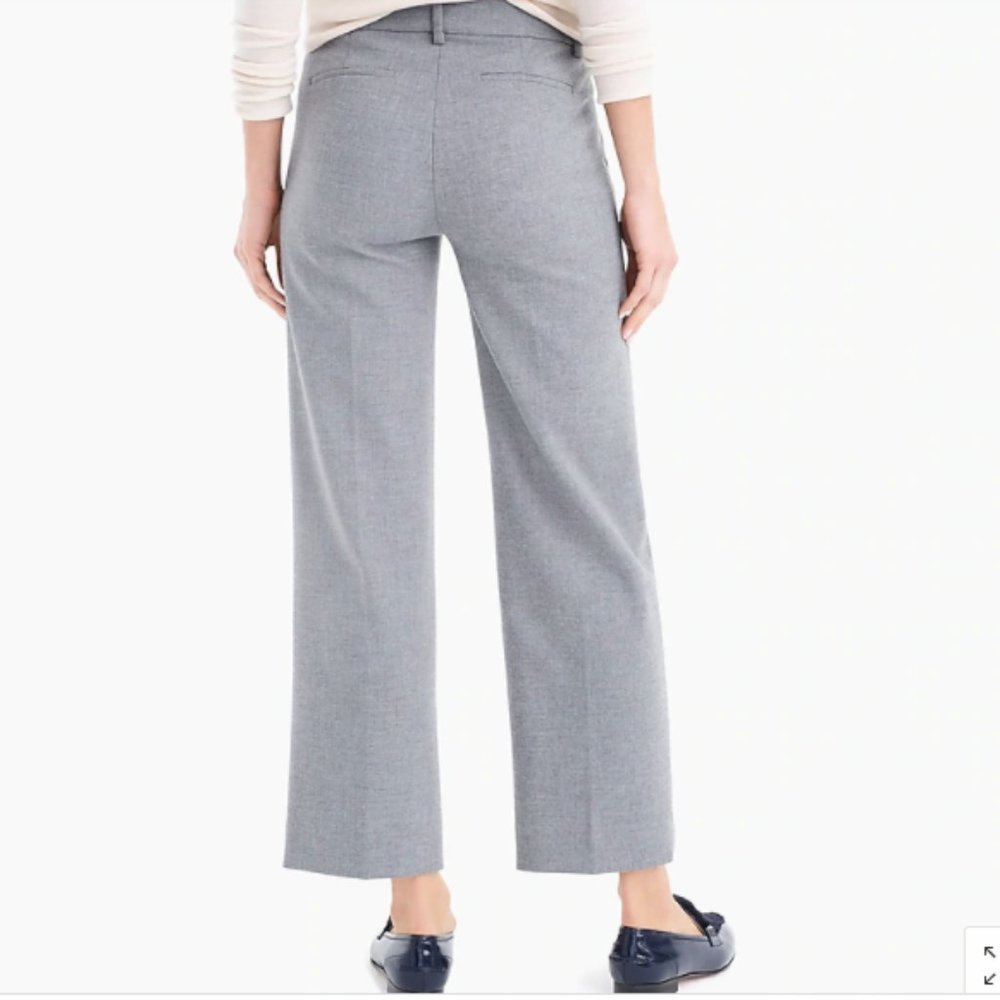 J.Crew Wide Leg Pant in Grey/Graphite